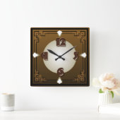 Horloge Carrée Art déco de Choco (Maison)