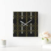Horloge Carrée art déco de luxe (Maison)