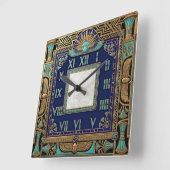 Horloge Carrée Art Déco Égypte (Angle)