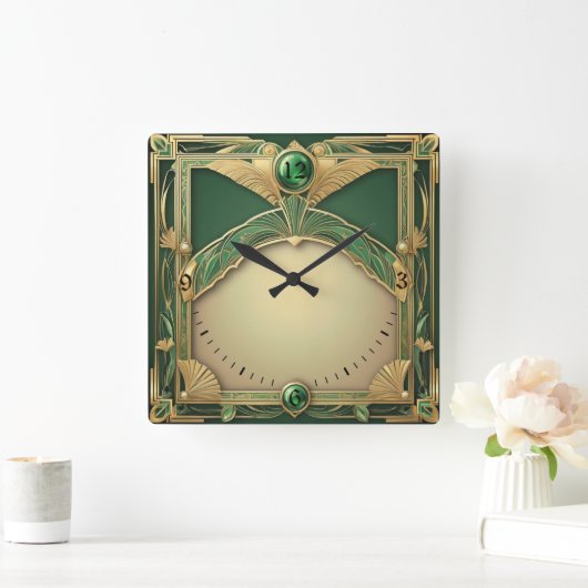 Horloge Carrée Art déco exclusif (Maison)