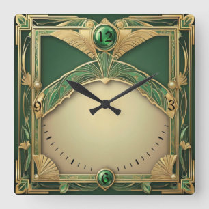 Horloge Carrée Art déco exclusif