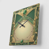 Horloge Carrée Art déco exclusif (Angle)