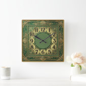 Horloge Carrée Art Déco Extra (Maison)