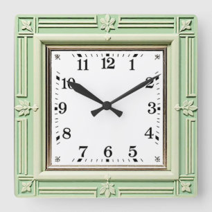 Horloge Carrée Art Déco Mint