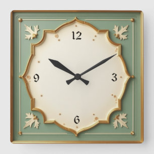 Horloge Carrée Art déco mint