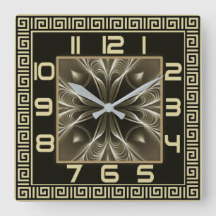 Horloge Carrée Art déco moderne