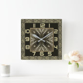 Horloge Carrée Art déco moderne (Maison)