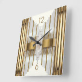 Horloge Carrée Art Deco or (Angle)