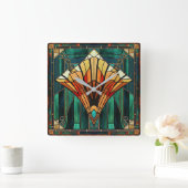 Horloge Carrée Art Deco Wall Clock (Maison)