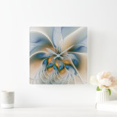 Horloge Carrée Art Fractal De L'Imaginaire Abstrait En Plein Esso (Maison)