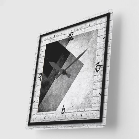 Horloge Carrée Art moderne (Angle)