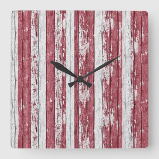 Horloge Carrée Art Moderne Boho Waves Wall (Recto)