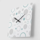 Horloge Carrée Art moderne géométrique de designer (Angle)