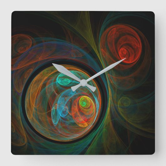 Horloge Carrée Art square (Recto)