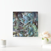 Horloge Carrée Arthur rackham (Maison)