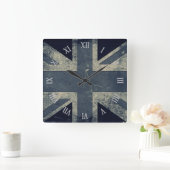 Horloge Carrée Artistic Grunge (Maison)