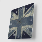 Horloge Carrée Artistic Grunge (Angle)