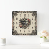 Horloge Carrée Artistic Wall Clock (Maison)