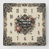 Horloge Carrée Artistic Wall Clock (Recto)
