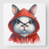 Artwork d'aquarelle Lapin blanc dans un Sweat - sh