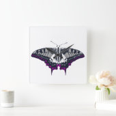 Horloge Carrée Asexual Flag Swallowtail (Maison)