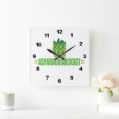 Horloge Carrée Asperges amusantes (Maison)