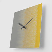 Horloge Carrée Assemblage Gold et Silver (Angle)