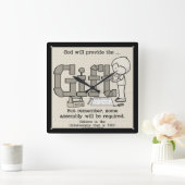 Horloge Carrée Assembly requis (Maison)