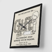 Horloge Carrée Assembly requis (Angle)