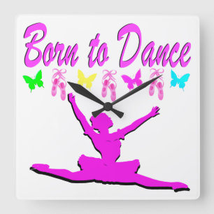 HORLOGE CARRÉE ASSEZ ROSE SOUTENU POUR DANSER LA CONCEPTION DE