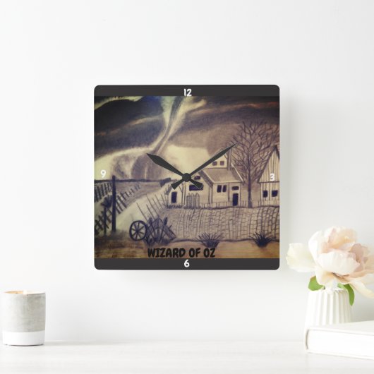 HORLOGE CARRÉE ASSISTANT D'OZ TWISTER (Maison)