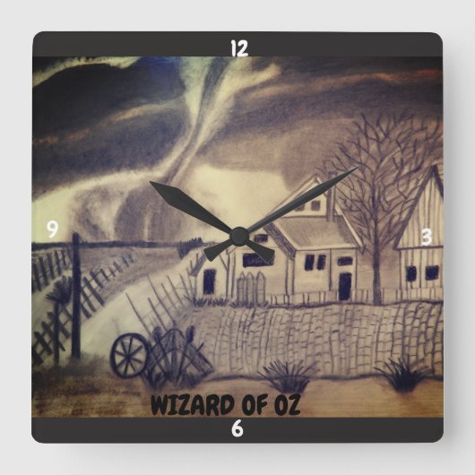HORLOGE CARRÉE ASSISTANT D'OZ TWISTER (Recto)