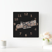 Horloge Carrée Atelier rustique C'est My Style GRUNGE Rusty Lette (Maison)