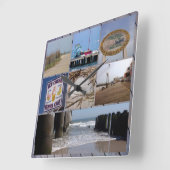 Horloge Carrée Atlantic City (Angle)