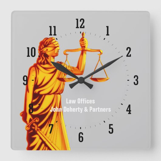 Horloge Carrée Attorney at Law - Time for Justice (Recto)