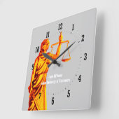 Horloge Carrée Attorney at Law - Time for Justice (Angle)