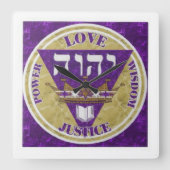 Horloge Carrée Attributs principaux (Recto)