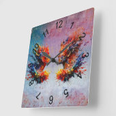 Horloge Carrée Au début... (Angle)