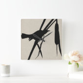Horloge Carrée Audubon Silhouette II (Maison)