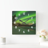 Horloge Carrée Aurora à bande (Maison)