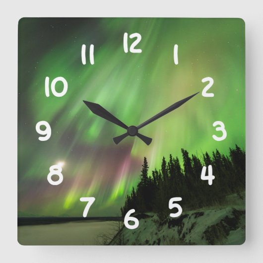 Horloge Carrée Aurora explosif (Recto)
