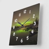Horloge Carrée Aurora paisible (Angle)