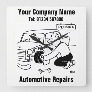 Horloge Carrée Automotive Repairs
