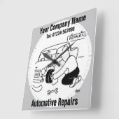 Horloge Carrée Automotive Repairs (Angle)