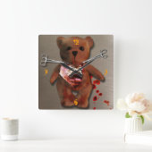 Horloge Carrée Autopsie de T. Ours (Maison)