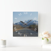 Horloge Carrée Autoroute Wanduhr en Alaska (Maison)