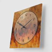 Horloge Carrée Autumn Twilight (Angle)