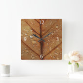 Horloge Carrée Autumn Wall Clock (Maison)