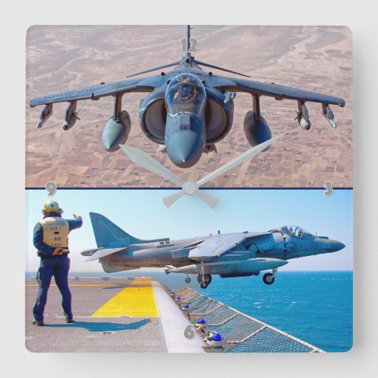 HORLOGE CARRÉE AV-8B HARRIER II (Recto)