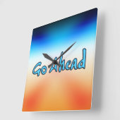 Horloge Carrée Avancer (Angle)